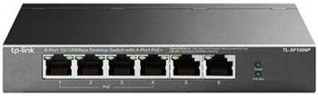 TP-Link TL-SF1006P PoE switch 6port LAN /4x POE out 67W (až 30W/port)