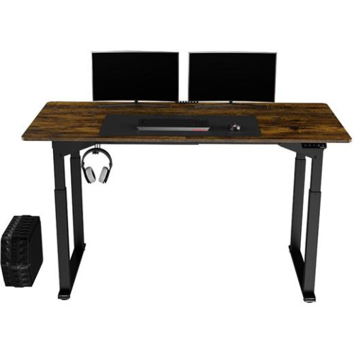 Stôl ULTRADESK pracovný, el. nastaviteľná výška hnedá doska