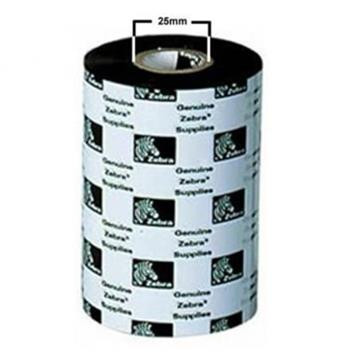 Zebra Resin Ribbon, 83mmx450m (3.27inx1476ft), 5100; Premium, 25mm (1in) core, 6/box