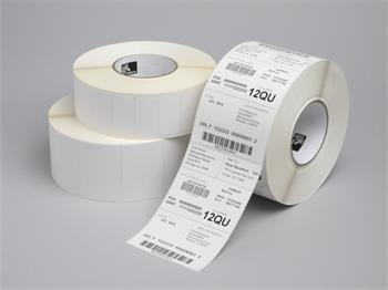 Zebra Label. Polyester, 76x25mm; Thermal Transfer, Z-Ultimate 3000T White, Permanent Adhesive, 25mm Core