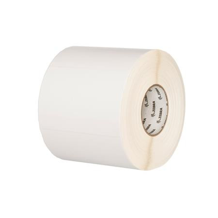 Zebra Label, Polyester, 3x0.5489in (76.2x13.9mm); TT, Z-Ultimate 2000T White, Value Coated, Permanent Adhesive, 3in (76.2mm) core,