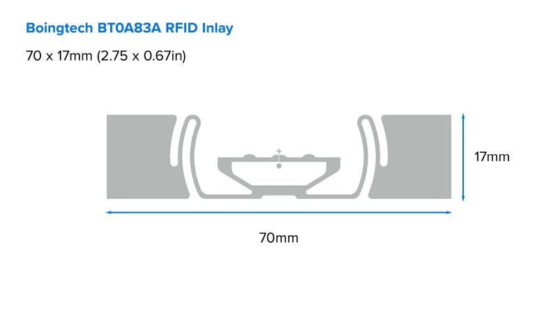 Zebra Label, Paper, 76x25mm; Thermal Transfer, Z-SELECT 2000T, Permanent Adhesive, 76mm Core Sample, RFID, 100/Roll