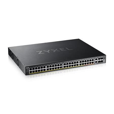 Zyxel XGS2220-54FP, L3 Access Switch, 960W PoE, 40xPoE+/10xPoE++, 48x1G RJ45 2x10mG RJ45, 4x10G SFP+ Uplink, incl. 1 yr 