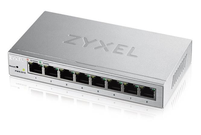 Zyxel GS1200-8 v3, 8 Port Gigabit webmanaged Desktop Switch